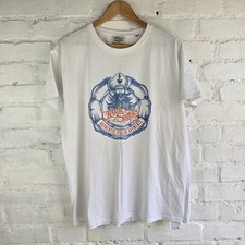 Captain Santors Men White T-shirt XL Vegan Organic Cotton Hand Made In Italy  