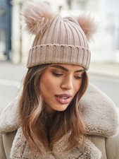 Lipsy Beige Cosy Ribbed Double