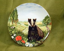 Royal Doulton Country Wildlife Collection Safe Retreat Plate 21cm 1990 Badger