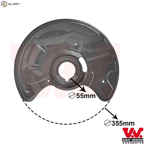 Splash guard brake disc - guard,