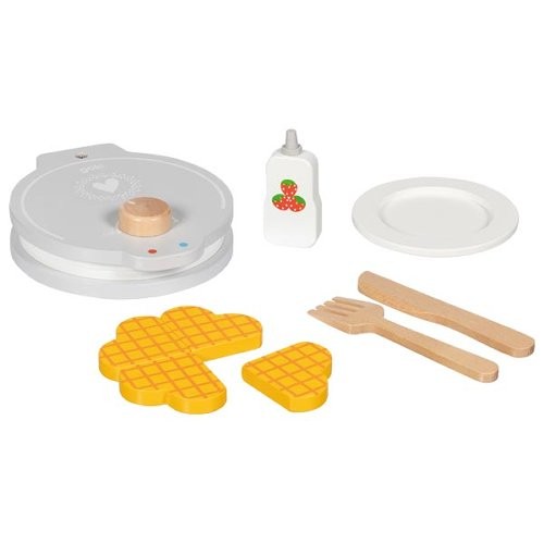 Wooden toy waffle maker - waffle,