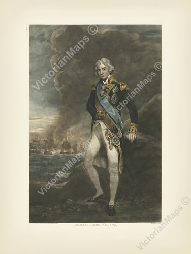 Antique print admiral horatio - antique,