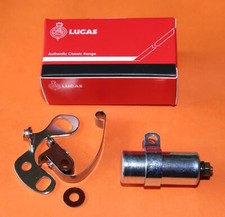 TRIUMPH 5T 6T LUCAS DKX2A DISTRIBUTOR POINTS AND CONDENSOR 400415 400308