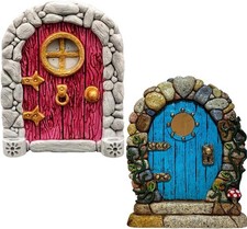 Fairy Door, 2 Pcs Wooden Pixie