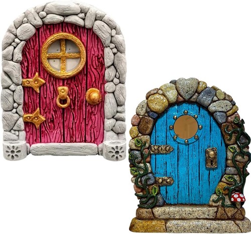 Fairy door pcs wooden - door,, 2