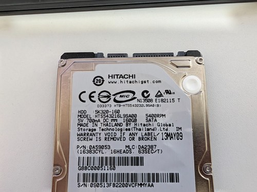 Hitachi 160gb 5in - hitachi, 2.5in