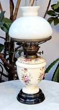Antique Victorian "Gone with the wind" style parlour oil lamp - C22