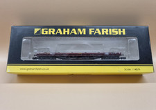 GRAHAM FARISH N GAUGE 377-602 BDA BOGIE BOLSTER WAGON - EWS - RARE