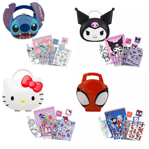 Stationery case set 12pcs - 3d,