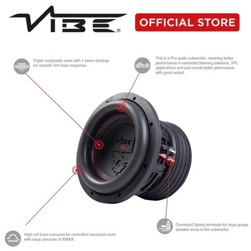 Vibe bd8d2 black death - vibe, 8"