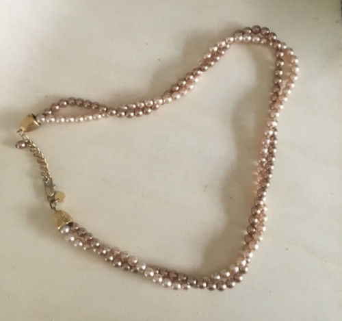 Vintage fake pearl double - vintage,