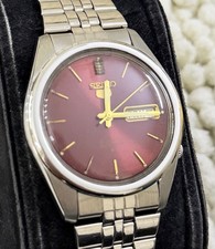 Seiko automatic burgundy - seiko,