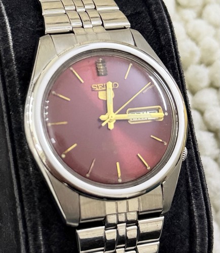Seiko automatic burgundy - automatic,