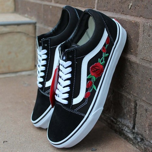 Vans black old skool red - red, rose