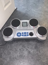 Clarity DD-304 Four Pad Electronic Drum Kit + Power Lead Silver