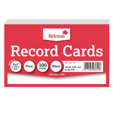 5x3" Record Cards Small Index