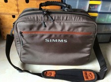 Simms Zip Up Fishing Bag Shoulder Strap Pockets And Compartments Fishing Gear