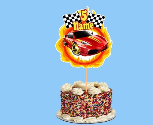 Personalised hot wheels cake - hot,