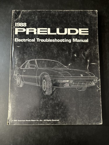 1988 honda prelude electrical - honda,