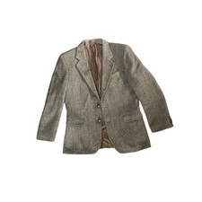 Vintage St Michael Donegal Tweed Blazer | Pure New Wool Made in UK | Brown Check
