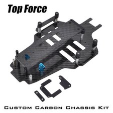 Carbon Chassis Conversion Upgrades Kit For TAMIYA Top Force EVO. 4WD Buggy Car