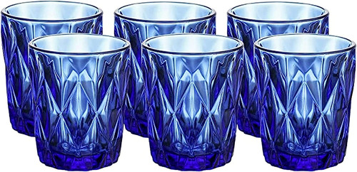 Blue water glasses set - set, whole