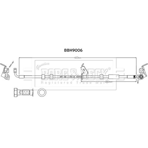 Brake hose for - brake,