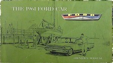 FORD 1961 Car Owner's Manual
