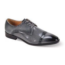 Mens Elegant Gray Basket Weave