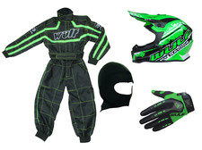 Kids Wulfsport Green MX