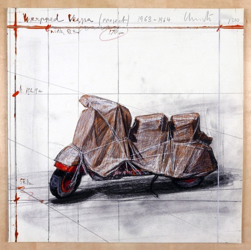 Christo wrapped vespa - christo,, 　wrapped