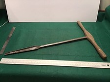LARGE VINTAGE AUGER BIT WITH HANDLE OAK JOINERY BOAT BUILDING