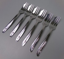 Oneida Pastry Cake Forks x 6