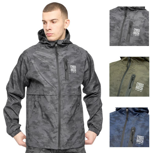 Mens crosshatch windbreaker - crosshatch,