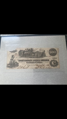 1862 confederate states 100 - confederate, $100