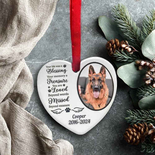 Personalised heart ceramic - personalised,