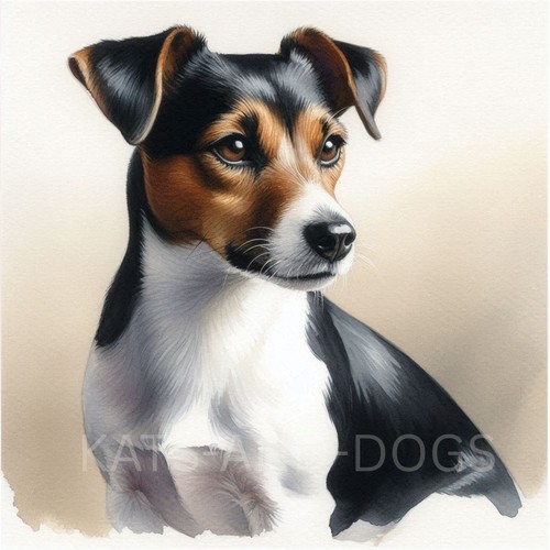 Jack russell watercolour - russell,