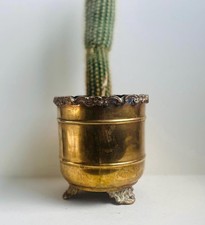 Vintage French Brass Planter