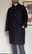 Vintage Duffle Coat 80s Navy blue Retro Indie Mod 90s L Canadian Woods Original