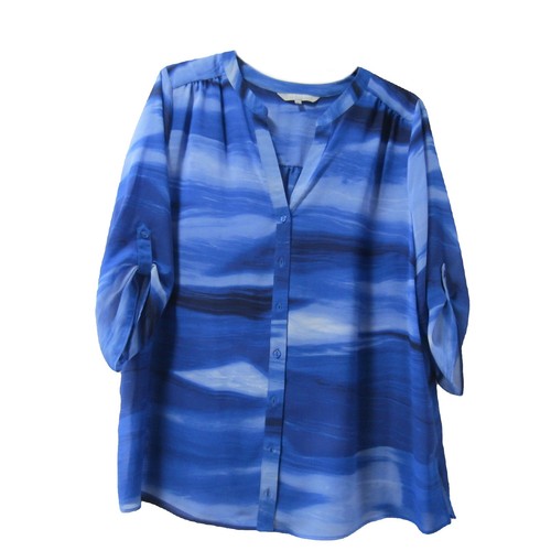 Women ann harvey blue blouse - harvey,