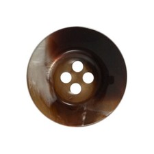 18mm Brown 4 hole Round
