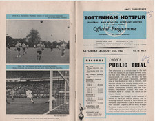 1963/64 SPURS PUBLIC TRIAL WHITES V BLUES PUBLIC TRIAL MATCH
