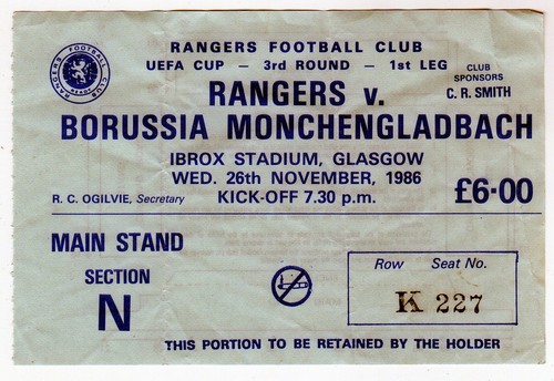 Ticket glasgow rangers - ticket,