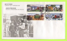 Canada 2000 Traditional Rural Mailboxes set on First Day Cover