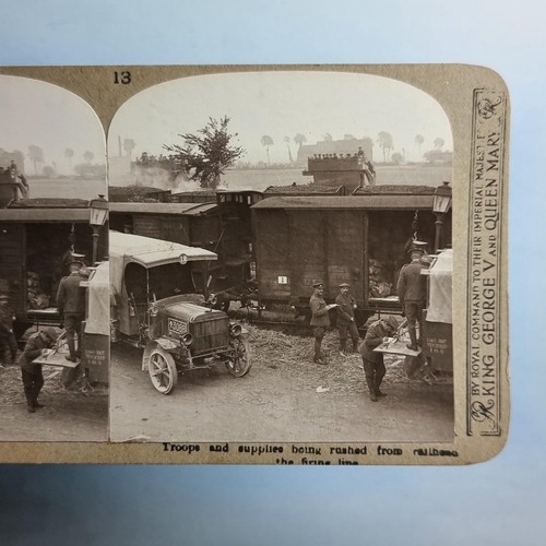 Ww1 military stereoview c1916 - ww1,