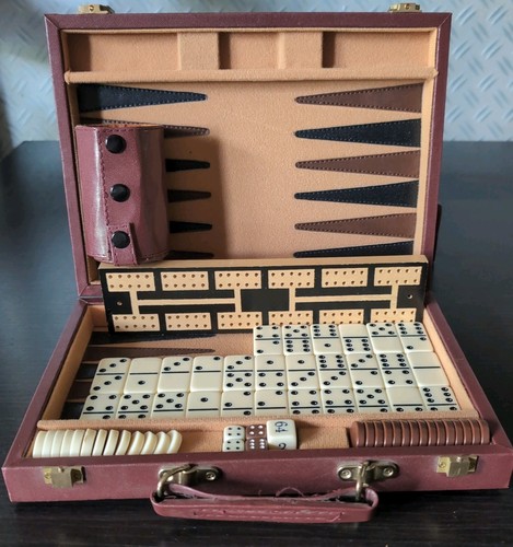 Backgammon portable game set - portable,