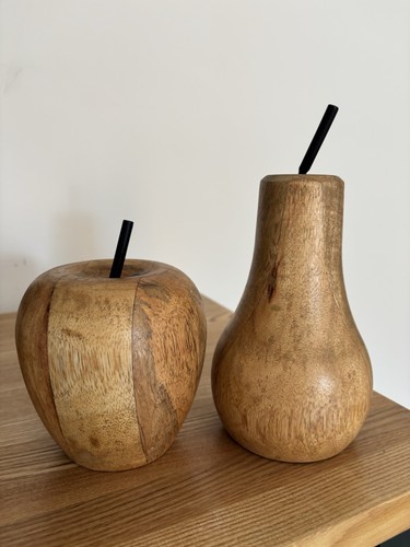 Decorative wooden apple pear - decorative,