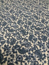 Blue Paisley Cotton Fabric