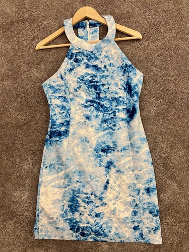 Shilla blue white tie - shilla,
