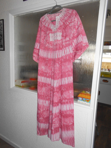 Handmade pink african - pink, dress
